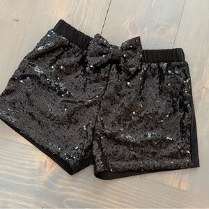 Lily & Max Black Sequin Shorts Size 4T-6Y